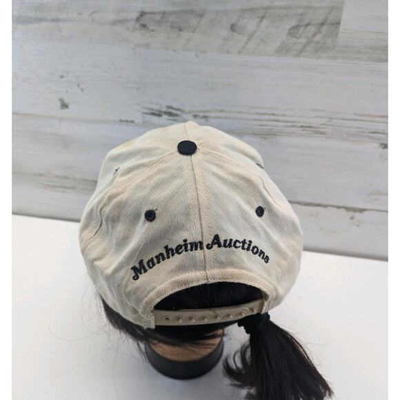 MAFS Manheim Auctions Vintage White and Black Hat Snapback Hat‎ - Picture 4 of 13